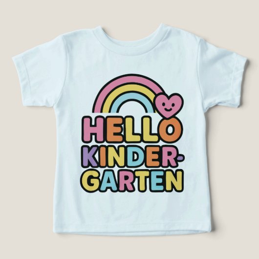 Back to School Hello Kindergarten Teacher Kids (Design Vorderseite)