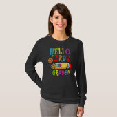 Back To School Hello Third 3rd Grade For Kids T-Shirt (Vorne ganz)