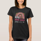 Back To School Hello Third Grade Rainbow Teacher K T-Shirt (Vorderseite)