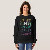 Back to School Hi Alphabet Letters Sweatshirt (Vorne ganz)