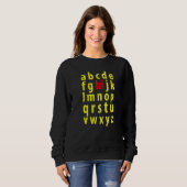 Back To School Hi Alphabet Small Letters Pre K Kin Sweatshirt (Vorne ganz)