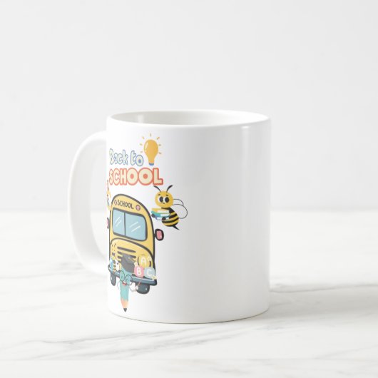 BACK TO SCHOOL KAFFEETASSE (Vorderseite Links)