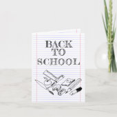 Back to School Karte (Vorderseite)