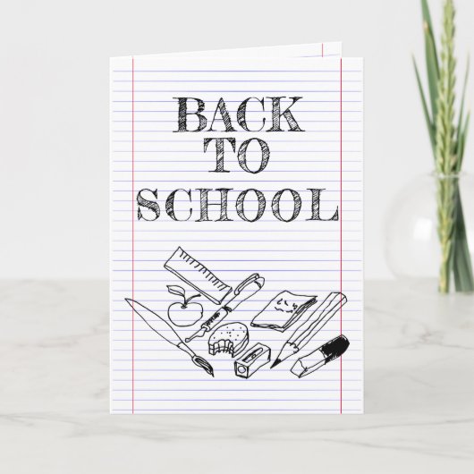 Back to School Karte (Vorderseite)
