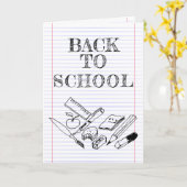 Back to School Karte (Gelbe Blume)