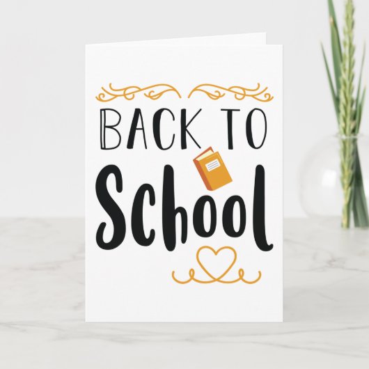 Back to School Karte (Vorderseite)