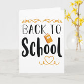 Back to School Karte (Gelbe Blume)