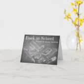 Back to School Karte (Gelbe Blume)