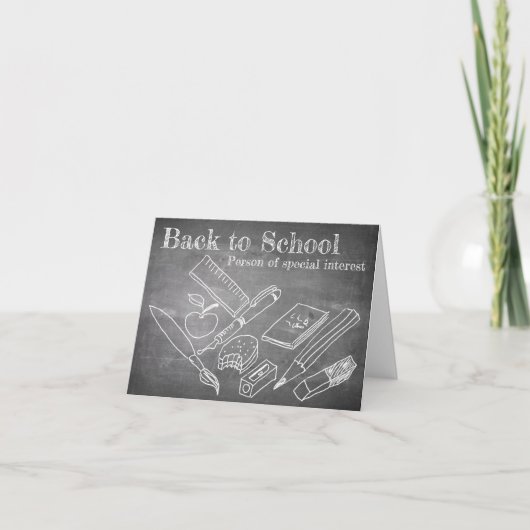 Back to School Karte (Vorderseite)