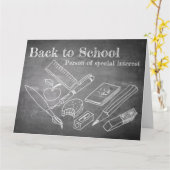 Back to School Karte (Gelbe Blume)