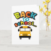 Back to School Karte (Gelbe Blume)