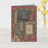 Back to School Karte (Gelbe Blume)