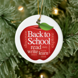 Back to School Keramikornament
