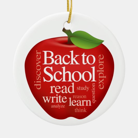 Back to School Keramikornament (Vorne)