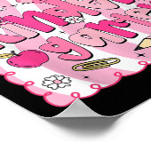 Back To School Kindergarten Coquette Pencil Bow Gi Poster (Ecke)