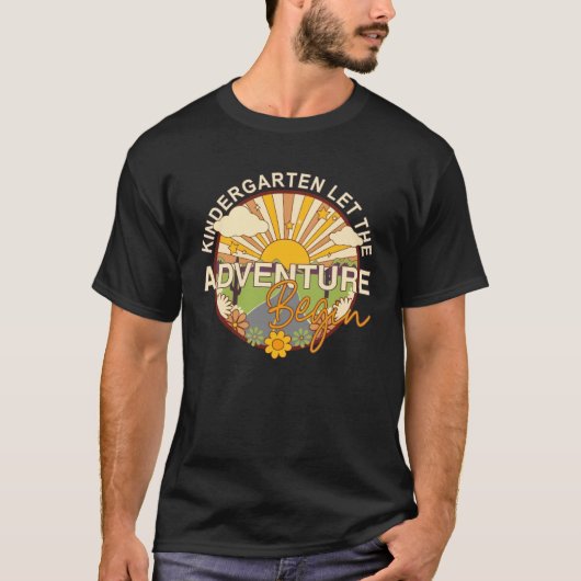 Back To School  Kindergarten Let the Adventure Beg T-Shirt (Vorderseite)