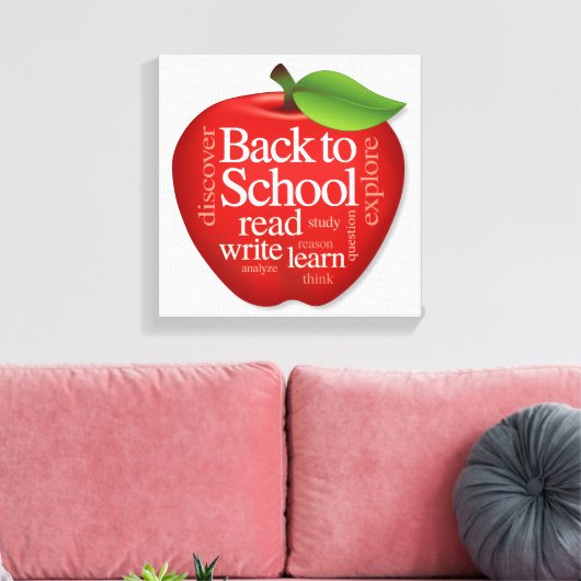 Back to School Leinwanddruck (Insitu (Wohnzimmer))