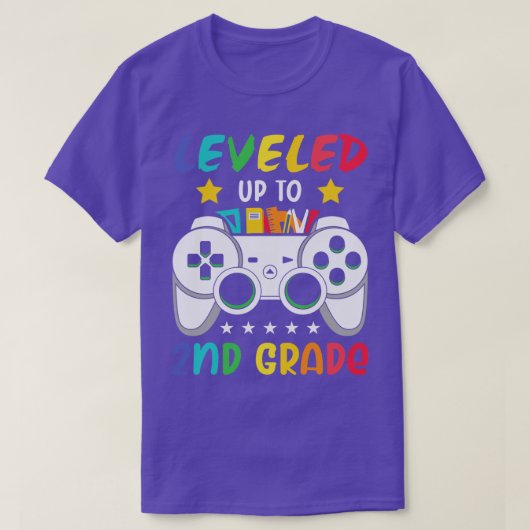 Back to school- leveled up to 2nd grade  T-Shirt (Design vorne)