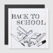 Back to School Magnetkarte (Vorne/Hinten)