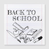 Back to School Magnetkarte (Vorderseite)