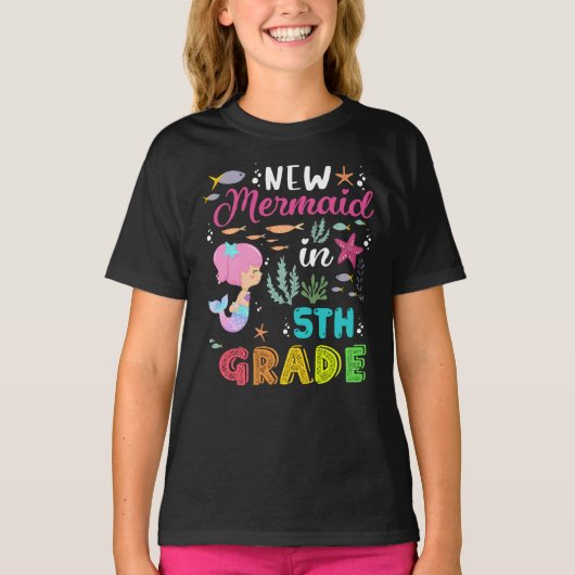 Back to School Mermaid Shirt - 5th Grade (Vorderseite)
