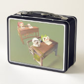 Back to School Metall Brotdose (Rückseite)