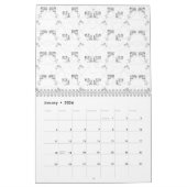 Back-to-School Minimal Line Pattern | Summer Kalender (Jan 2026)