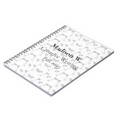 Back-to-School Minimal Line Pattern | Summer Notizblock (Linke Seite)