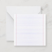 Back to School Mitteilungskarte (Rückseite)