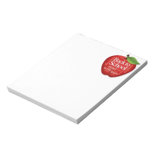 Back to School Notizblock (Rotiert)