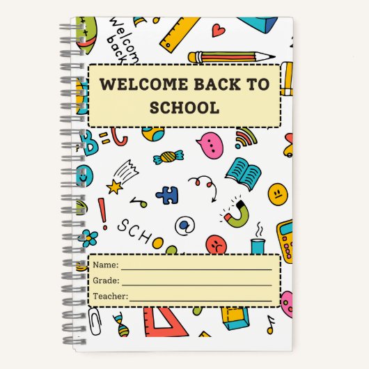 Back to School Notizblock (Vorderseite)