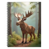 Back To School Origami Moose  Notizblock (Vorderseite)