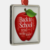 Back to School Ornament Aus Metall (Rechts)