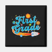 Back to school outer space teacher first grade magnet (Vorne)