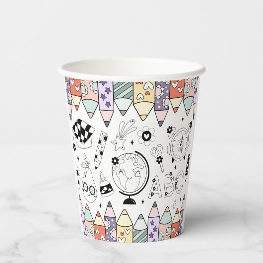 Back To School Pappbecher (Rückseite)