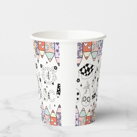 Back To School Pappbecher (Links)