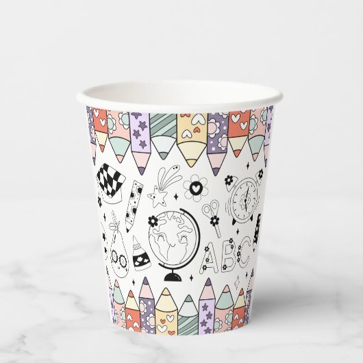 Back To School Pappbecher (Vorderseite)