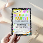 Back To School Party Invitation Einladung