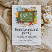 Back To School Party Invitation Einladung