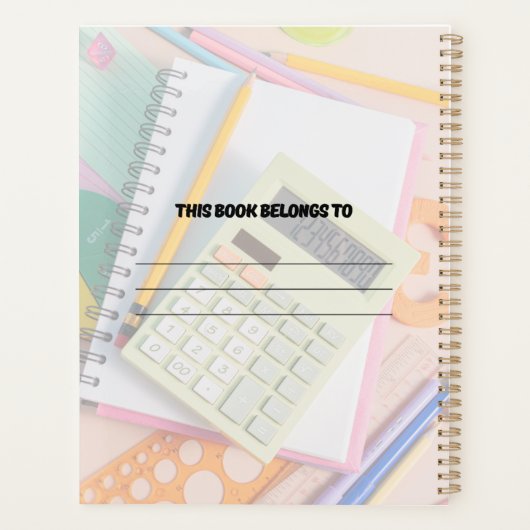 back to school Planner Planer (Rückseite)
