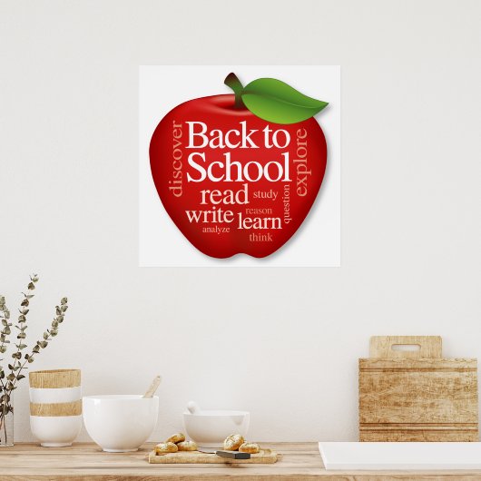 Back to School Poster (Küche)