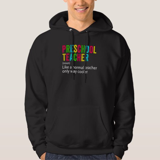 Back To School Preschool Teacher Team   Definition Hoodie (Vorderseite)