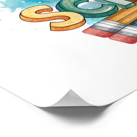 Back to School Printable Poster Sign (Ecke)