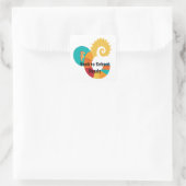Back to School Quadratischer Aufkleber (Tasche)