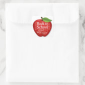 Back to School Quadratischer Aufkleber (Tasche)