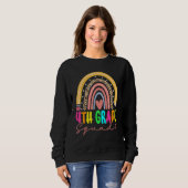 Back To School Rainbow 4th Fourth Grade Squad For Sweatshirt (Vorne ganz)