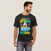 Back To School Ready To Attack 3rd Grade Shark Boy T-Shirt (Vorne ganz)