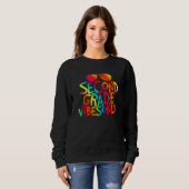 Back To School Second Grade Vibes Only Cool Sweatshirt (Vorne ganz)