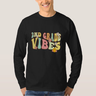 Back To School Second Grade Vibes Student Teacher T-Shirt
