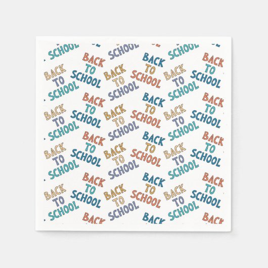 Back to School Serviette (Vorderseite)